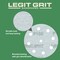 Legit Grit 5 inch Sand paper Disc, 9-Hole, 150 Grit, 50PK LG5-9150-50 - alternate 2